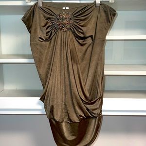 Studio Y Olive Green Halter Top